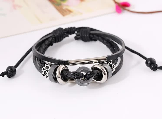 Bransoletka Boho Black Czarna Inna marka
