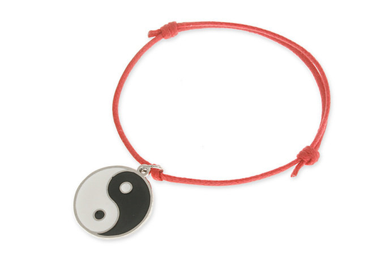 Bransoletka Czerwone Zen Yin Yang Węzeł Jubileo