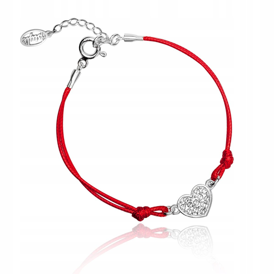Bransoletka serce Swarovski Elements srebrna Astyle