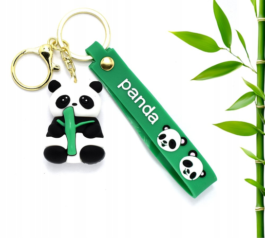 Breloczek Do Kluczy Panda Small Green Inna marka