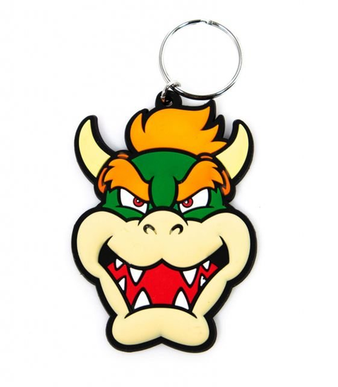 Brelok do kluczy Super Mario Bowser zawieszka gumowa breloczek Super Mario Bros