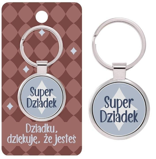 Brelok prezentowy Super Dziadek Inna marka