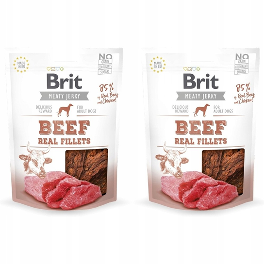 BRIT JERKY Beef Fillets 2x200g Brit