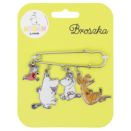 Broszka, Moomin Spring, 4 zawieszki Empik