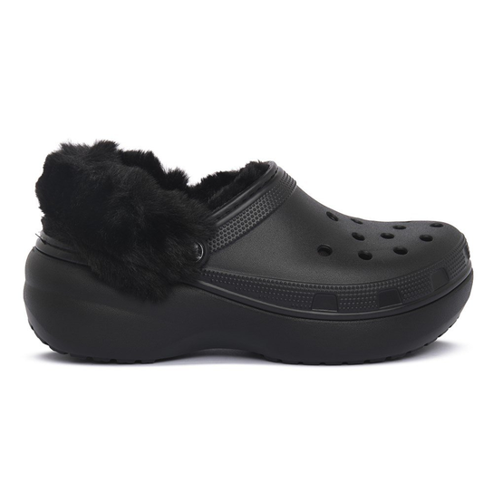 Buty Crocs Classic Platform Fuzz Lined 212854BLK Crocs