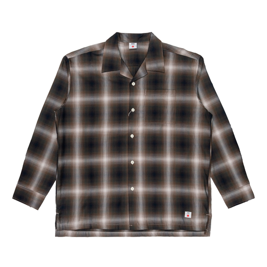 Camicia Uomo Edwin OPEN COLLAR JAPAN beige/black Inna marka