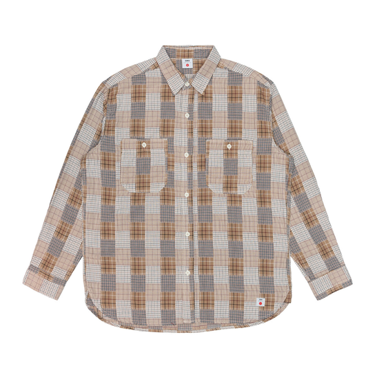 Camicia Uomo Edwin WORK JAPAN beige/brown Inna marka
