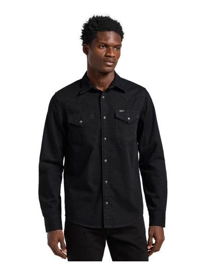 camicie uomo lee 112363913 regular western black Inna marka