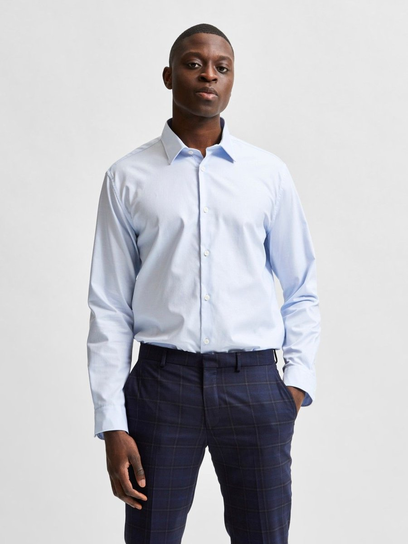 camicie uomo selected 16080200 methan light blue Selected