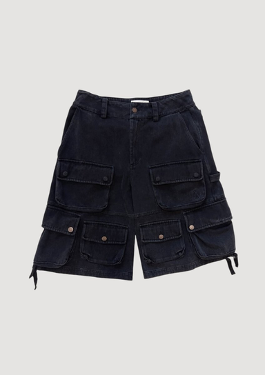 Cargo Shorts Washed Blk Inna marka
