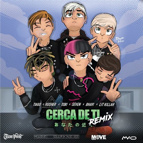 Cerca de ti Tiago pzk, Lit Killah, & Seven Kayne feat. Bhavi, Rusherking, Tobi
