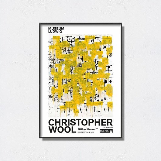 Christopher Wool - Exhibition Poster Atram