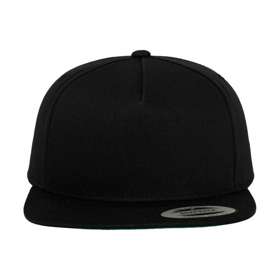 Classic 5 Panel Snapback Cap (OS / Czarny) Classic