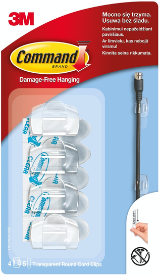 Command, uchwyty do kabli, rozmiar S COMMAND