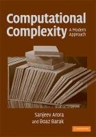 Computational Complexity Arora Sanjeev, Barak Boaz