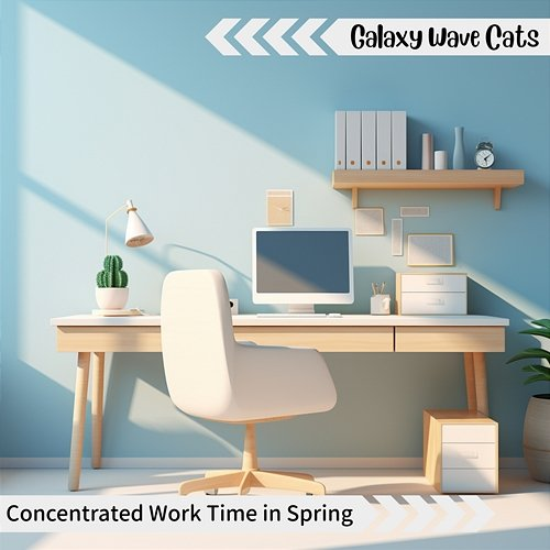 Concentrated Work Time in Spring Galaxy Wave Cats