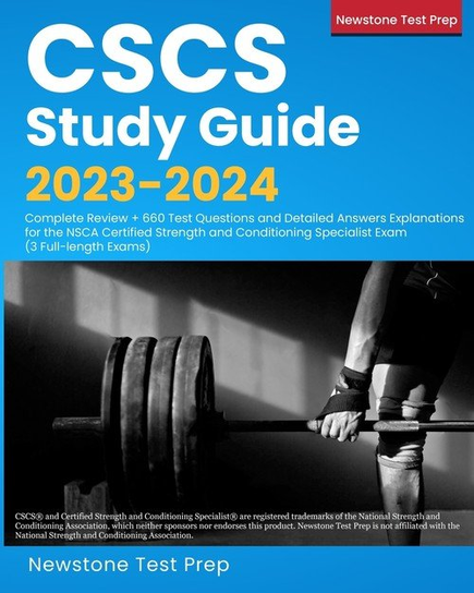 CSCS Study Guide 2023-2024 Prep Newstone Test