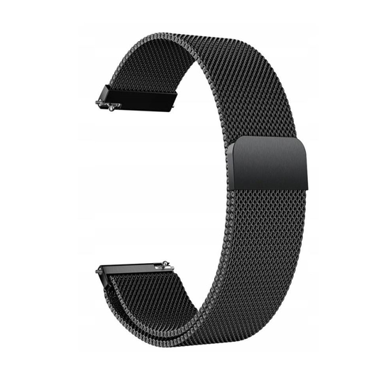 Czarna bransoleta mesh 22mm Inna marka