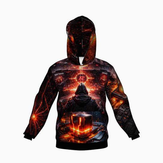 DATA CORE - Bluza z kapturem Oversize M DK Syndicate