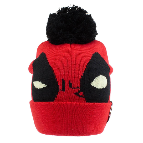 Deadpool Face Pom Beanie (OS / Rude) Marvel