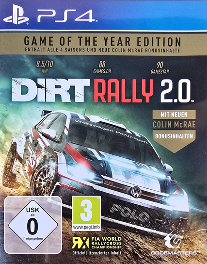DIRT RALLY 2.0 PL PLAYSTATION 4 PS4 Codemasters