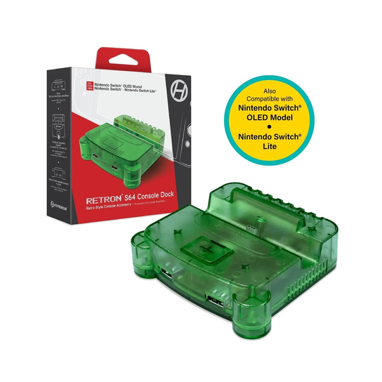 Dock Hyperkin S64 N Switch Lime Green Hyperkin