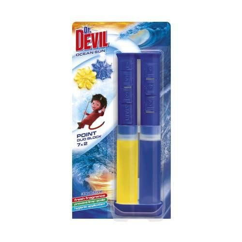 Dr. Devil Punktowy żel do WC Duo Block - Ocean Sun, 65ml Inny producent