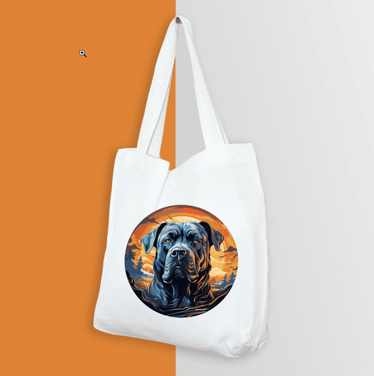 Duża torba cane corso zachód słońca Psiejsko