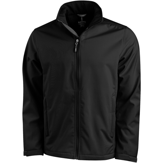 Elevate Męska Kurtka Softshell Maxson (2XL / Czarny) Elevate