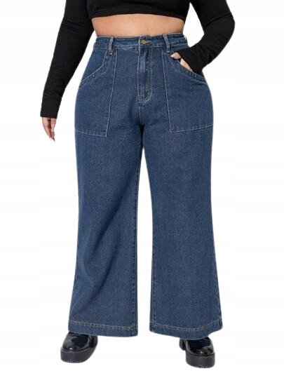 EMERY ROSE PLUS SIZE SPODNIE JEANSOWE BASIC 44 V3B Emery Rose
