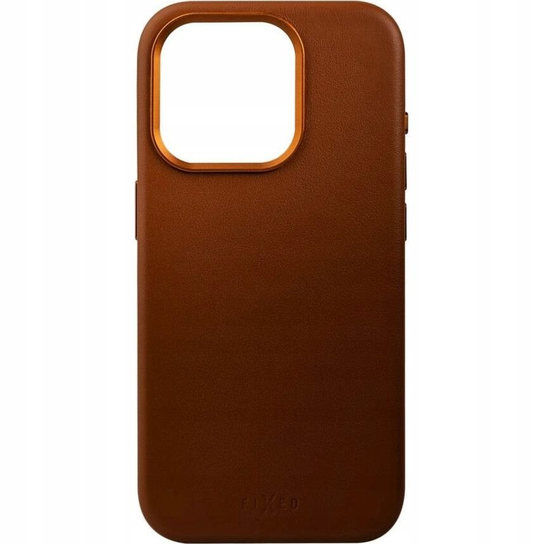 Etui Fixed MagLeather do iPhone 15, brązowe FIXED