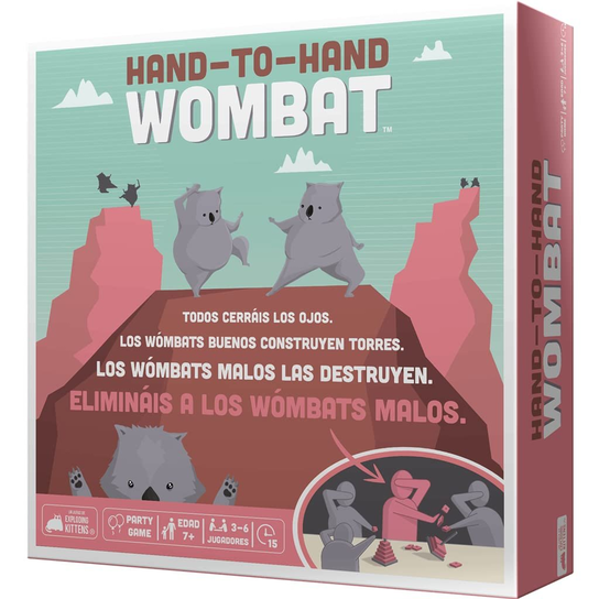 Exploding Kittens - Hand to Hand Wombat - Hiszpańska gra planszowa Exploding Kittens