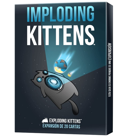 Exploding Kittens | Imploding Kittens | Ekspansja | Gra karciana dla miłośników kotów i eksplozji | Od 7 lat | Od 2 do 6 Graczy | 15 minut na mecz | Polski Inna marka