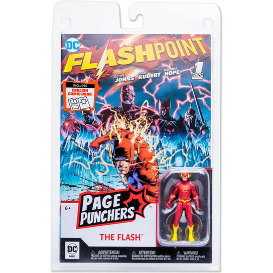 Figura The Flash + Comic Flashpoint Dc Comics 7Cm McFarlane