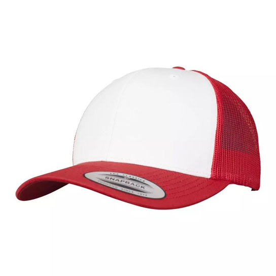 Flexfit Retro Trucker Cap (OS / Czerwony) FlexFit