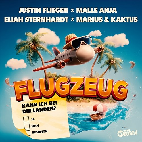 Flugzeug Justin Flieger, Malle Anja, Eliah Sternhardt, Marius & Kaktus