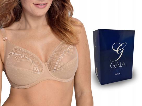 Gaia Nancy 059 , Biustonosz Soft , Beżowy , 70H GAIA
