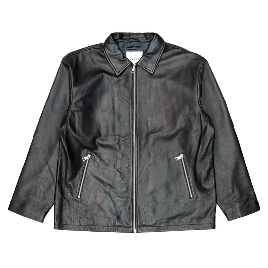 Giacca in Pelle Uomo Edwin Fix Black Inna marka