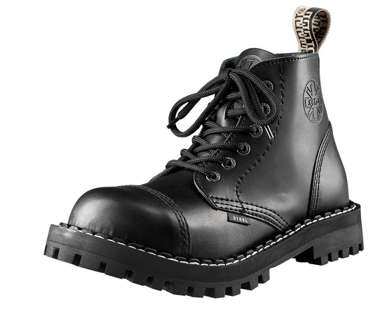 glany STEEL - BLACK (6 dziurek)-37 Steel