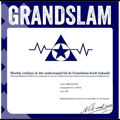 Grandslam Asc-Avsv, Beaudine van Zelm, Lars van Stenis, Kika van Pelt, Lena van Huijstee
