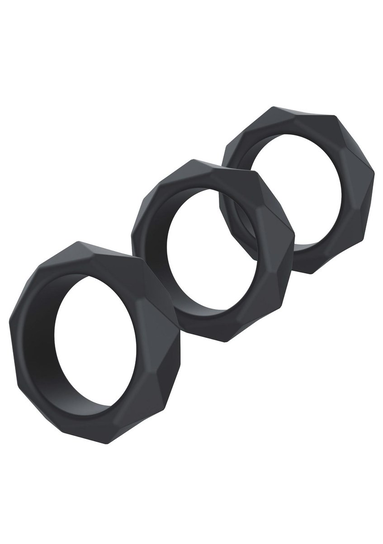 Heavy C-Ring Set Black Inna marka