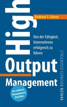 High Output Management Vahlen