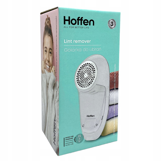 Hoffen Golarka do ubrań 3W micro-USB biała Inna marka