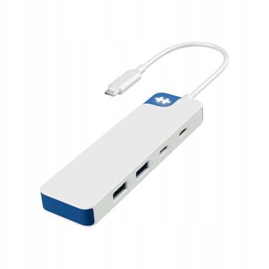 Hyper HyperDrive Flex 4 Port USB-C Combo Hub, Blue | Hyper Hyper