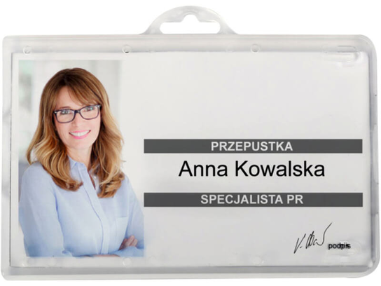 Identyfikator O.BADGE HOLDER 60x90mm A50 Inny producent