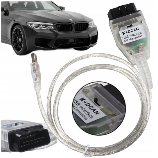 INTERFEJS DIAGNOSTYCZNY K+DCAN OBD2 INPA ISTA DO BMW E E36 E46 E60 E90 E65 GAT