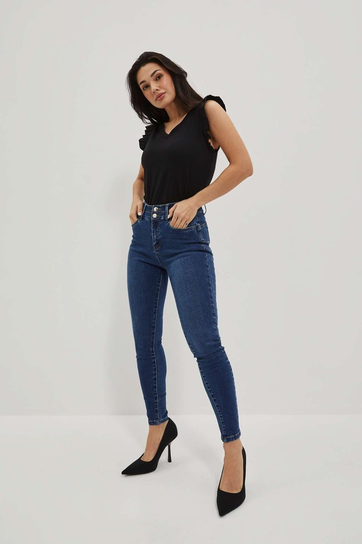 Jeansy skinny-XS Moodo