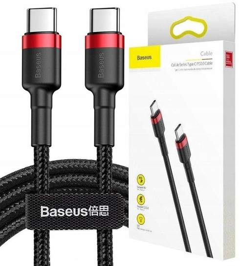 Kabel 60W PD USB - C do USB-C Ładowarki Quick Charge 2m 200 cm Baseus Baseus