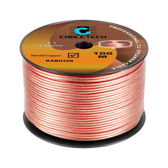 Kabel głośnikowy 4mm Cabletech