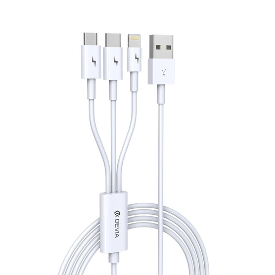 Kabel microUSB - USB DEVIA, 1.2 m Devia